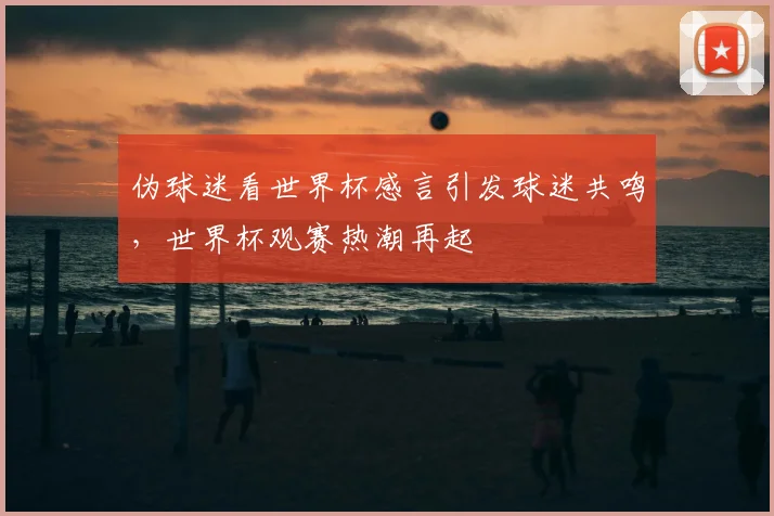 伪球迷看世界杯感言引发球迷共鸣,世界杯观赛热潮再起